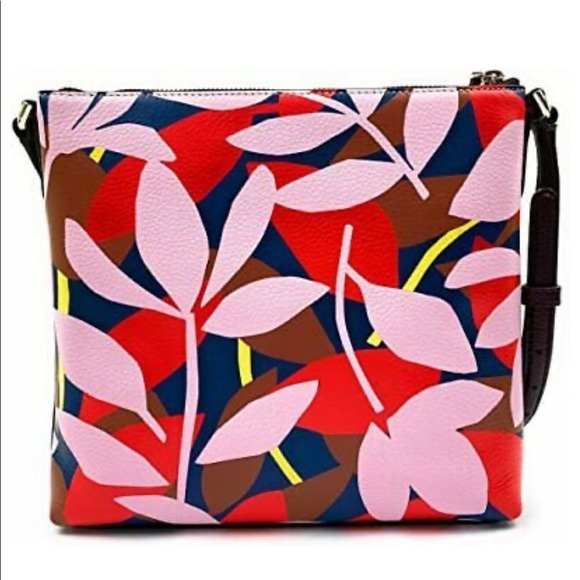 Kate Spade Jackson Tropical Toss Top Zip Crossbody - Picture 2 of 9